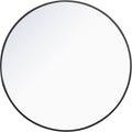 Elegant Decor Eternity 32’’ Round Metal Frame Mirror in Black - *Home Decor & Curtains
