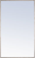 Elegant Decor Monet 40’’ x 24’’ Rectangle Metal Frame Mirror in Silver - *Home Decor & Curtains