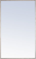 Elegant Decor Monet 40’’ x 24’’ Rectangle Metal Frame Mirror in Silver - *Home Decor & Curtains
