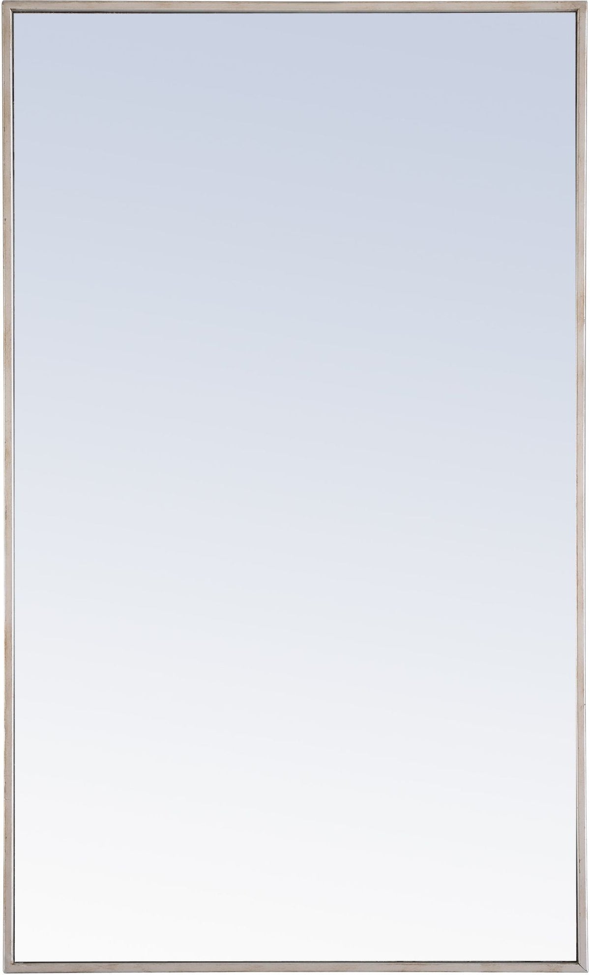 Elegant Decor Monet 40’’ x 24’’ Rectangle Metal Frame Mirror in Silver - *Home Decor & Curtains