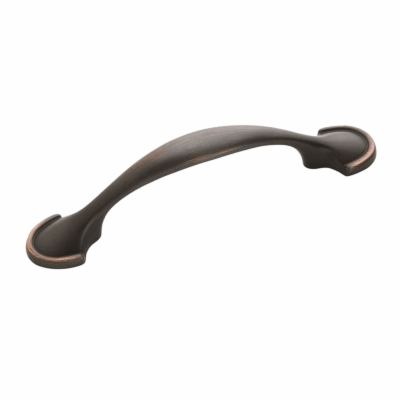 10 Radius 6-5/16 in. (160mm) Modern Matte Black Bar Cabinet Pull - *Tools Hardware & Misc