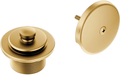 Moen T90331BG Push-N-Lock Tub and Shower Drain Kit with 1-1/2 Inch Threads Brushed Gold