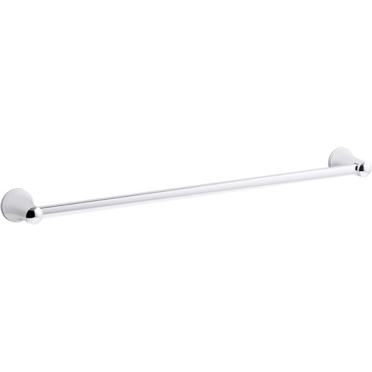 Kohler K-21953 Tempered 24" Towel Bar Polished Chrome