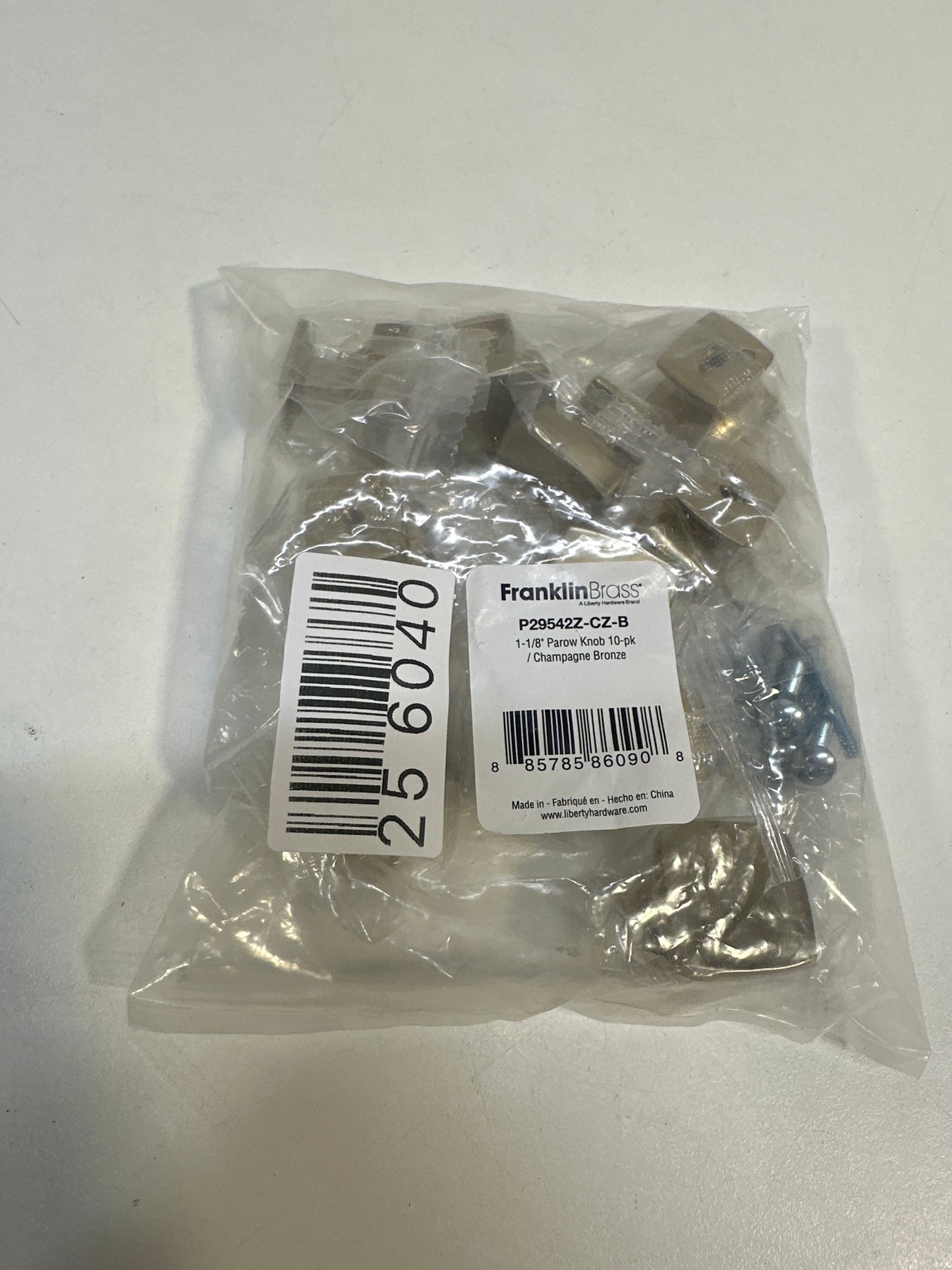 Franklin Brass P29542z-B Parow 1-1/8 Square Cabinet Knob - Bronze