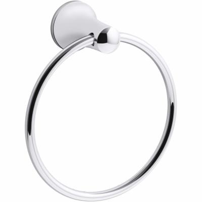 Kohler K-21955 Tempered 6-7/8" Wall Mounted Towel Ring Polished Chrome