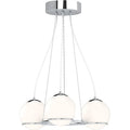 Volume Lighting 9983 Preston 3 Light 20 Wide LED Chandelier - Chrome - *Lighting & Electrical