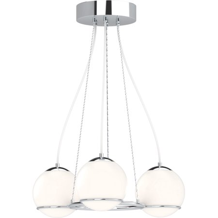Volume Lighting 9983 Preston 3 Light 20 Wide LED Chandelier - Chrome - *Lighting & Electrical