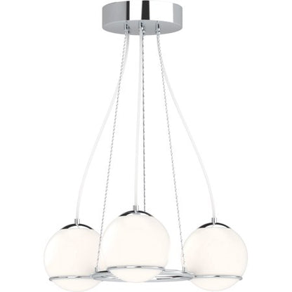 Volume Lighting 9983 Preston 3 Light 20 Wide LED Chandelier - Chrome