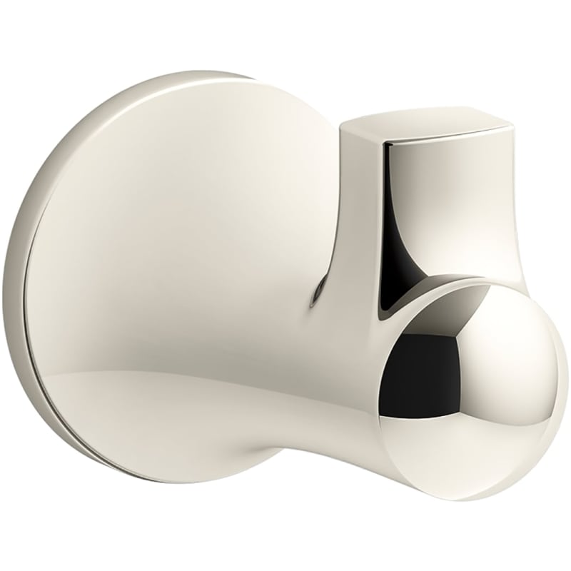Kohler K-21956 Tempered Single Robe Hook Vibrant Polished Nickel - *Tools Hardware & Misc