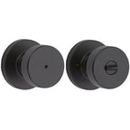 Kwikset Pismo Privacy Locking Door Knob Interior Handle with Keyless Lock