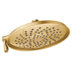 Moen S1311 Isabel 9 Inch Multi Function Shower Head Only with 1/2 Inch Connection Brushed Gold Showers Shower Heads