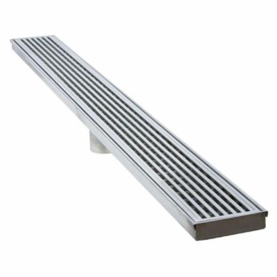 LUXE Linear Drains Linear Grid Shower Drain in Gray, Size 26.0 H X 0.81 W X 3.19 D in