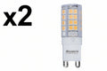 2 x Bulbrite LED4G9/27K/120/D