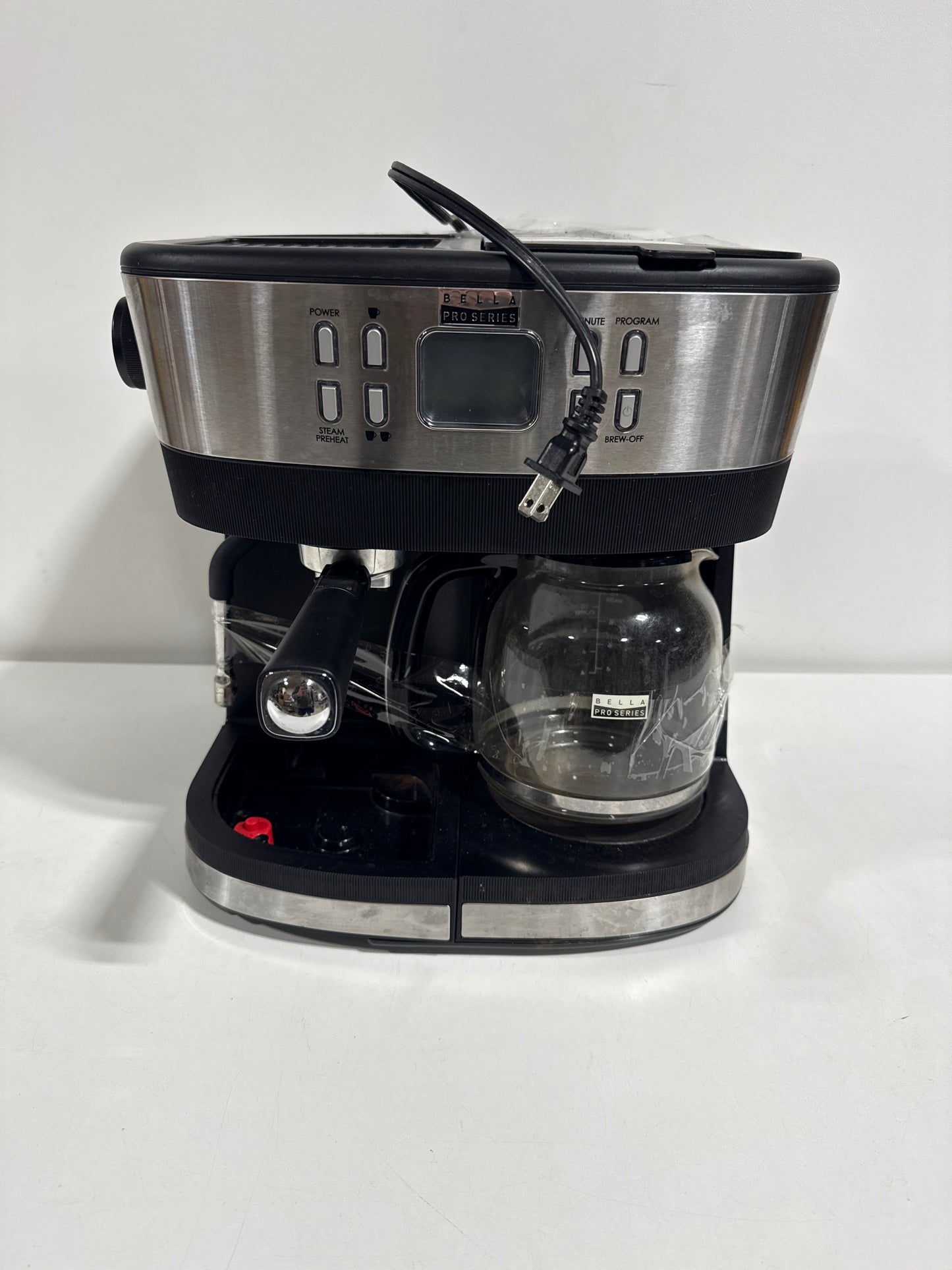 Used Bella PRO - Combo 19-Bar Espresso and 10-Cup Drip Coffee Maker - Stainless Steel