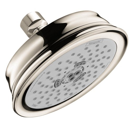 Hansgrohe 04070 Croma 100 Classic Multi Function 2.5 GPM Shower Head Polished Nickel