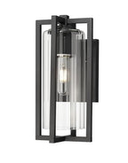 Z-Lite 5013S Aura 13" Tall Marine Grade Outdoor Wall Sconce Black Outdoor Lighting Wall Sconces