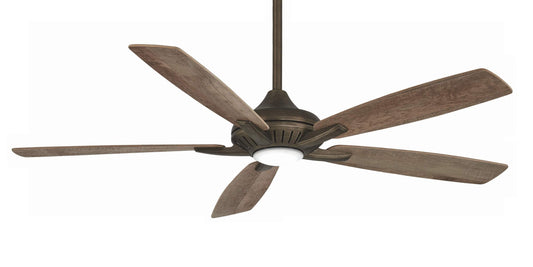 Used Minka Aire Dyno 60 Inch Ceiling Fan with Light Kit Dyno - F1001-HBZ - Transitional