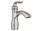Moen Hamden Spot Resist Brushed Nickel One-Handle High Arc Bathroom Faucet