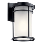 Kichler Lighting Toman 10 Inch Tall Outdoor Wall Light Toman - 49686BK - Craftsman-Mission