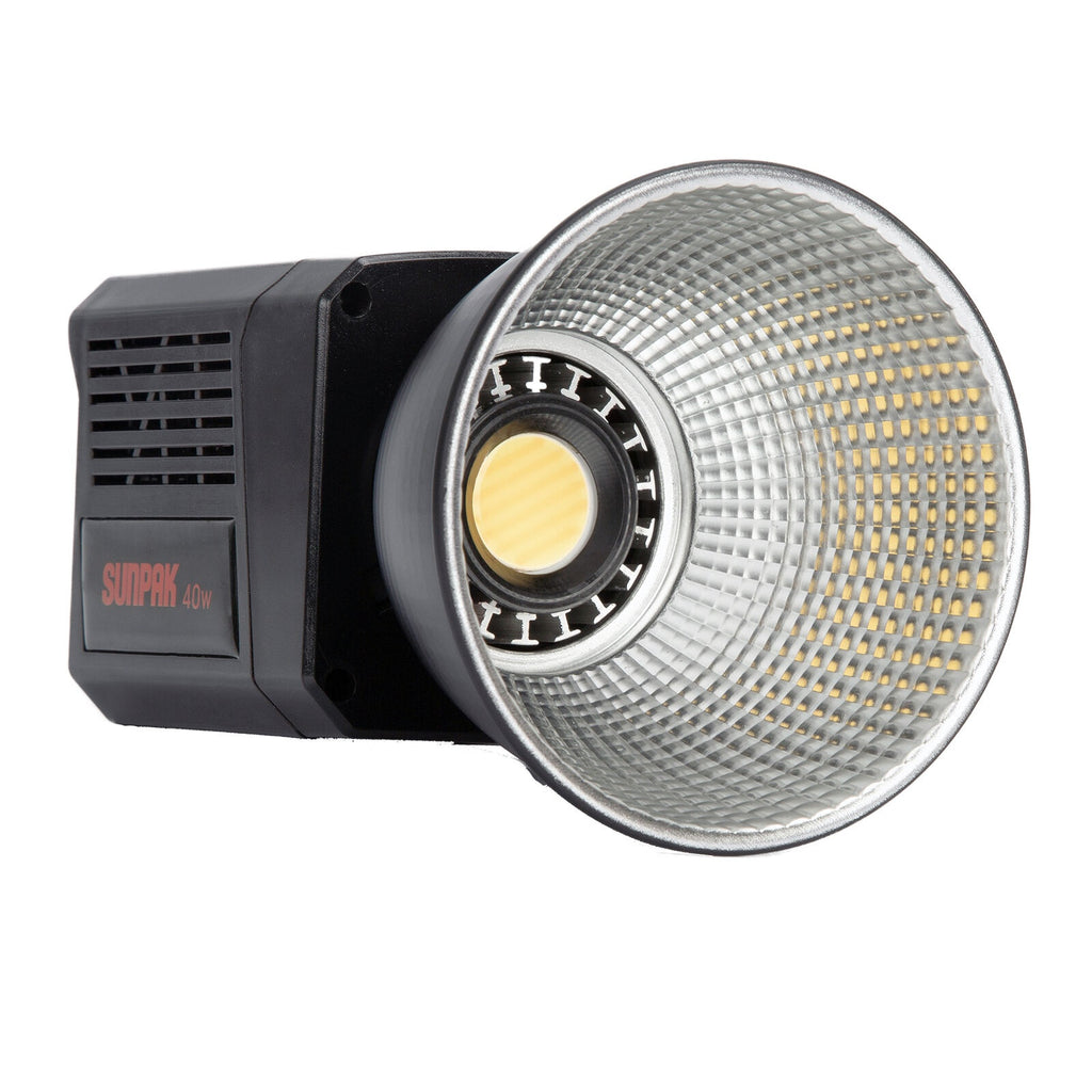 Sunpak - COB-40 Bi-Color 40W COB LED Video Light - Black