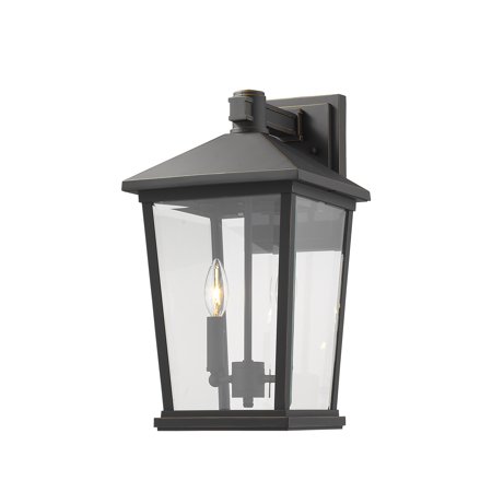 Z-Lite Beacon 17 Inch Tall 2 Light Outdoor Wall Light Beacon - 568B-ORB - Early American