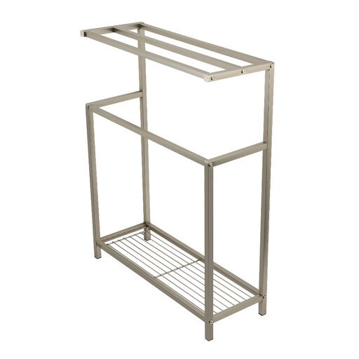 Kingston Brass SCC8368 Edenscape Freestanding Iron Towel Rack Brushed Nickel - *Furniture & Organization
