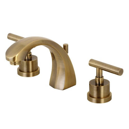 Scratch Kingston Brass KS4983CML Manhattan 8 Widespread Bathroom Faucet, Antique Brass - Kingston Brass KS4983CML