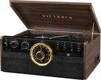 See Desc Victrola - Empire Bluetooth 6-in-1 Record Player - Gold/Brown/Black - *TV & Home Theater