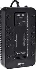 CyberPower SX950U - 950VA/510W Black Battery Backup UPS System with 12 Outlets - *Computers & Office