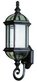 Trans Globe Imports 4180 BK Traditional One Light Wall Lantern from Wentworth Collection in Black Finish,
