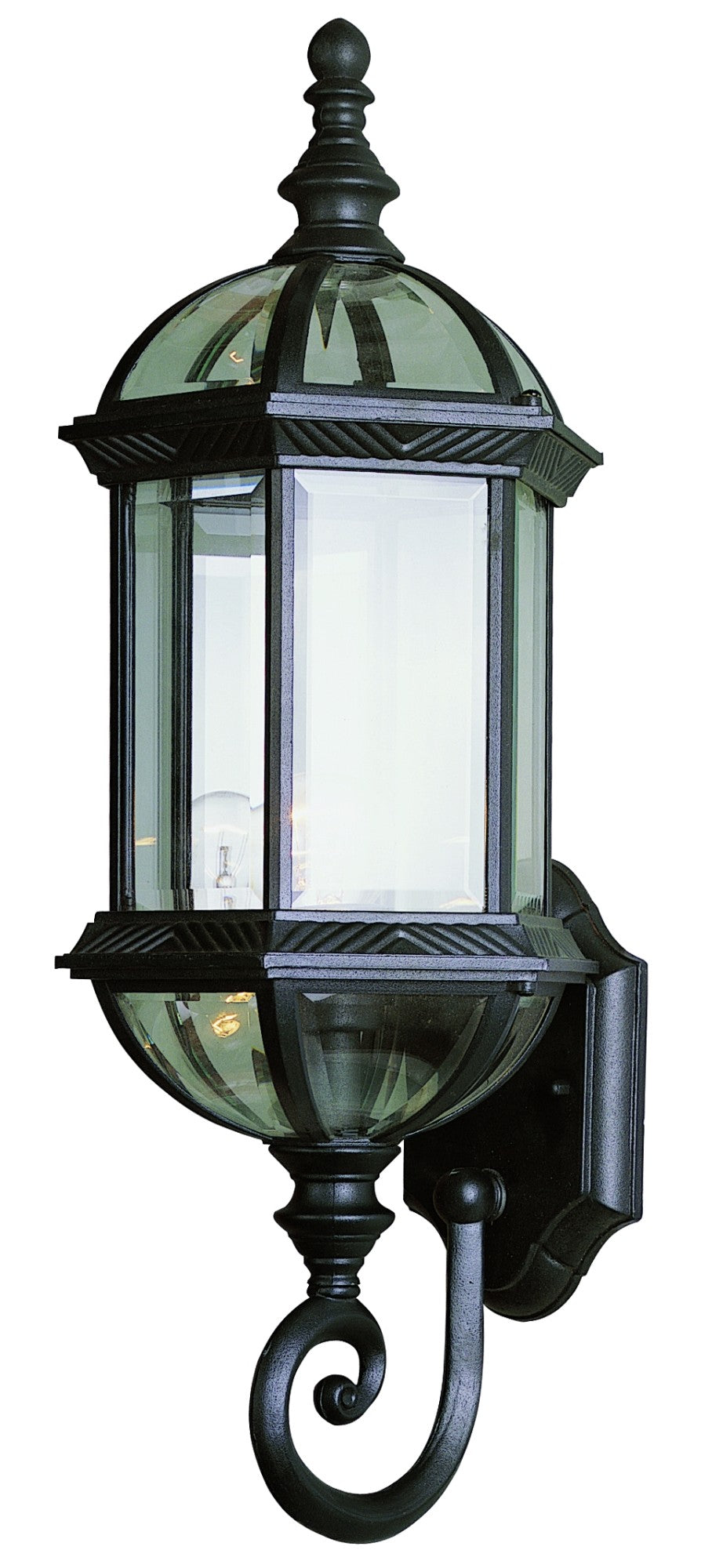 Trans Globe Imports 4180 BK Traditional One Light Wall Lantern from Wentworth Collection in Black Finish,