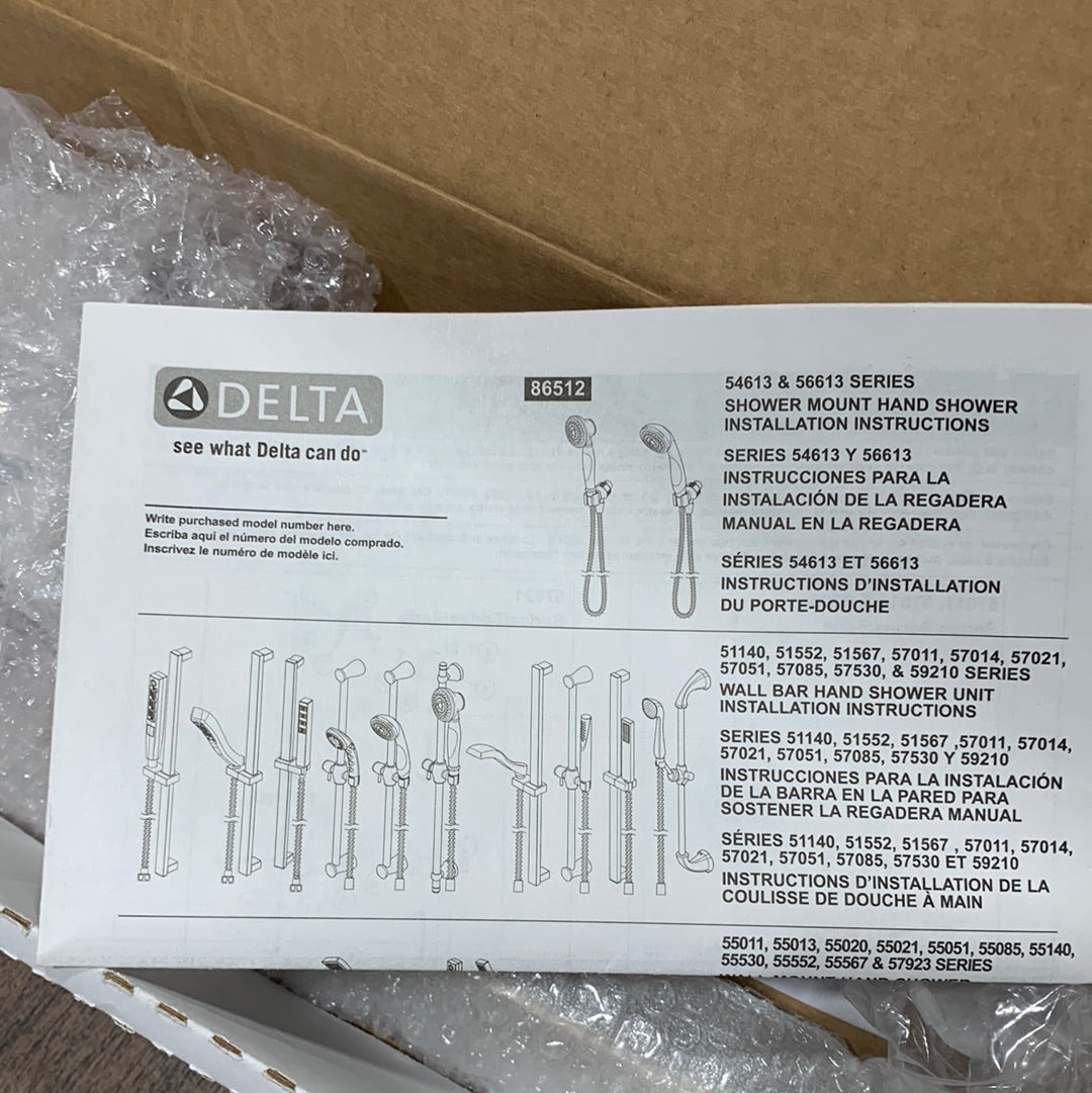 Delta 1.75 GPM Compel Hand Shower Package - Includes Hand Shower, Slide Bar, Hose