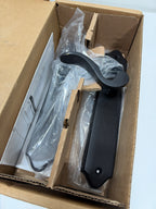 Scratch Emtek 7042US19 Flat Black 2" x 10" Concord Style Dummy, Pair Sideplate Lockset
