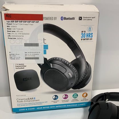 Used MEE Audio Connect T1CMA Bluetooth Over-Ear Wireless Headphones for TV for Seniors & Hard of Hearing
