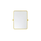 Elegant Lighting MR6A2432 Everly 24" W X 32" H Transitional Rectangular Framed Bathroom Wall Mirror Gold