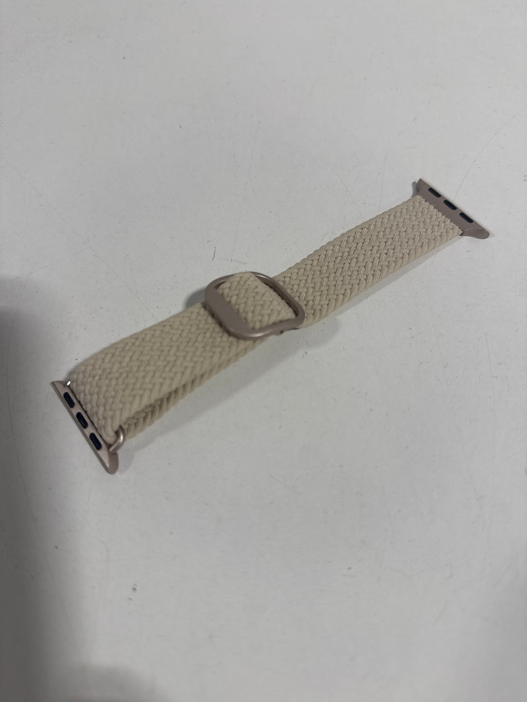 Insignia™ - Braided Nylon Band for Apple Watch 38mm 40mm 41mm (All Series) and 42mm Series 10 - Stone - *Headphones &