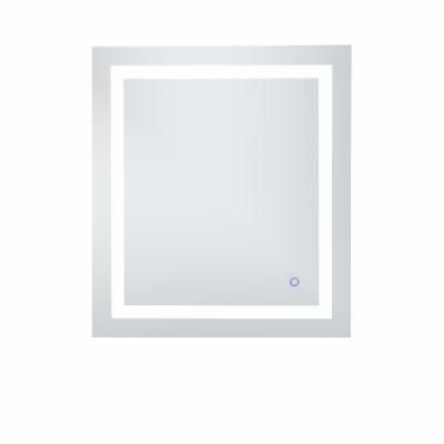 Elegant Decor Helios 30" x 27" Hardwired LED Bathroom Mirror with Touch Sensor