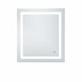 Elegant Decor Helios 30" x 27" Hardwired LED Bathroom Mirror with Touch Sensor