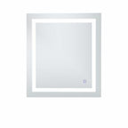 Elegant Decor Helios 30" x 27" Hardwired LED Bathroom Mirror with Touch Sensor