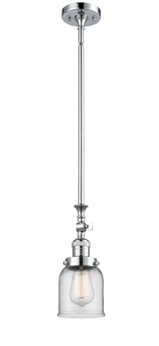 Innovations Lighting 206 Small Bell Small Bell 5 Wide Adjustable Mini Pendant - Chrome