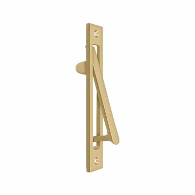 Deltana EP6125U4 6.18 X 1.25 in. HD Pocket Door Edge Pull Brushed Brass - *Tools Hardware & Misc
