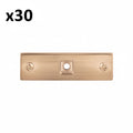 30 x Top Knobs TK741 Channing 3 Inch Long Cabinet Knob Backplate from the Barrington Series Honey Bronze