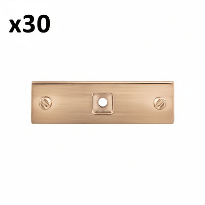 30 x Top Knobs TK741 Channing 3 Inch Long Cabinet Knob Backplate from the Barrington Series Honey Bronze