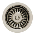 Whitehaus WH200 3 1/2" Waste Disposer Trim with Matching Basket Strainer Polished Nickel
