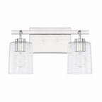 Homeplace by Capital Lighting Fixture Company Greyson 14 Inch 2 Light Bath Vanity Light Greyson - 128521CH-449 - Transitional