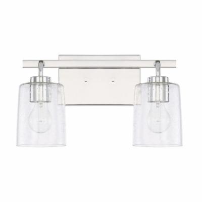 Homeplace by Capital Lighting Fixture Company Greyson 14 Inch 2 Light Bath Vanity Light Greyson - 128521CH-449 - Transitional