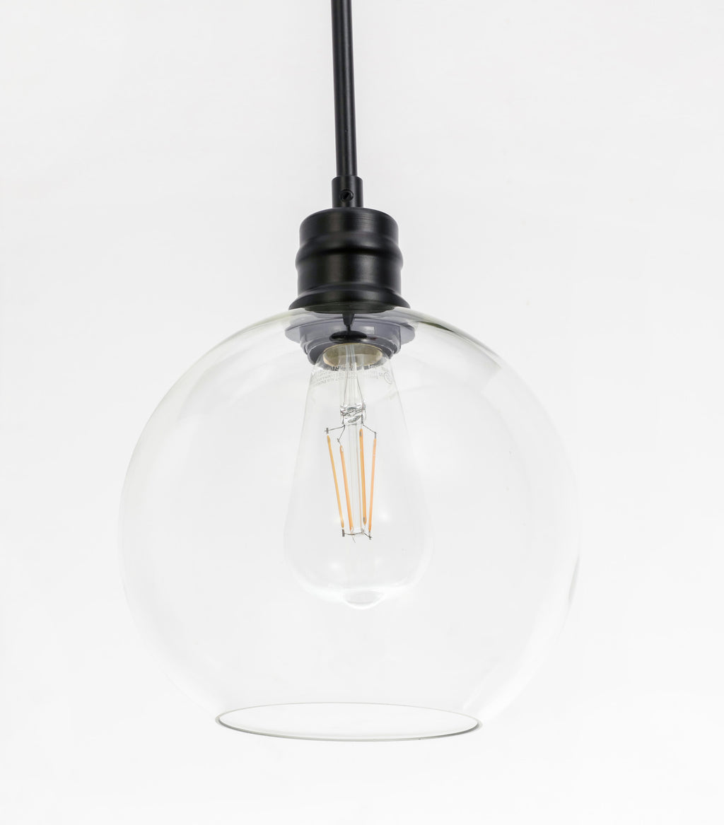 Elegant Lighting Emett 8 Inch Mini Pendant Emett - LD6204BK - Nautical - *Lighting & Electrical