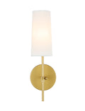 Elegant Lighting LD6004W5 Mel 16" Tall Bathroom Sconce Brass Indoor Lighting Bathroom Fixtures Bathroom Sconce