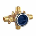 GrohSafe 3.0 1/2 in. Universal Inlets/Outlets Pressure Balance Rough-in Valve with Service Stops
