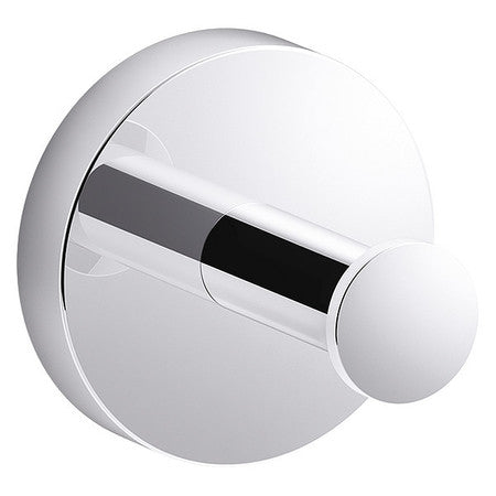 Kohler K-27290-CP Elate Robe Hook, Minimalist Design, Premium Durable Metal, Corrosion Resistant, Polished Chrome